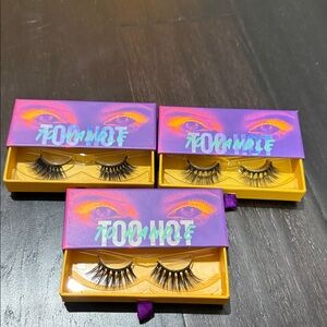 Too hot to handle magnetic eyelashes all 3 sets